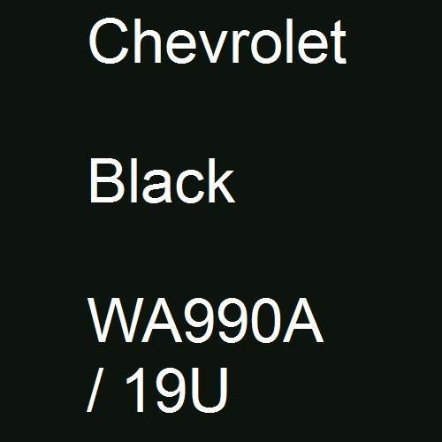 Chevrolet, Black, WA990A / 19U.